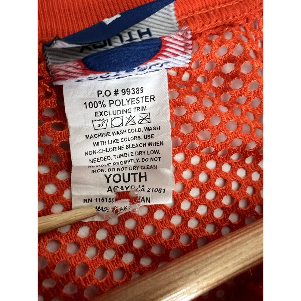 Rawlings Vintage Mesh Knit Orange Jersey 28 Size Large Youth Sporty - Picture 4 of 8